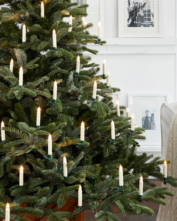 Balsam Hill Bougies blanches LED à changement de couleurs pour sapin de Noël, set de 20