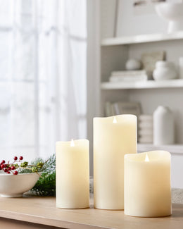 Grandes bougies en cire avec LED 3D premium Miracle Flame