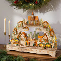 Villages de Noël en bois animés