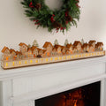 Calendrier de l'Avent de Noël en bois lumineux