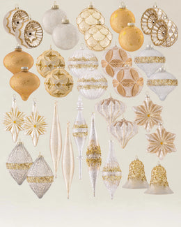 Collection de boules de Noël en verre