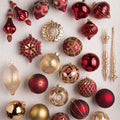 Collection de boules « Noël bordeaux »