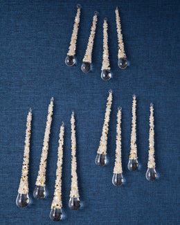 Collection de boules de Noël Gouttes d’argent