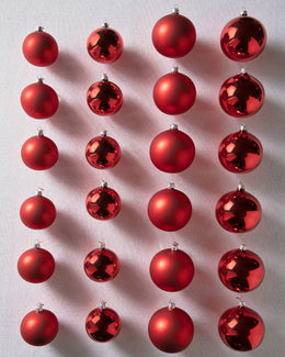 Collection de boules de Noël classiques « Les essentiels »