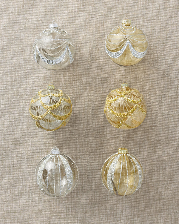 Balsam Hill Set de boules de Noël dorées Années Folles