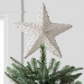 Cimiers de sapin de Noël Étoile radiante ornée de perles