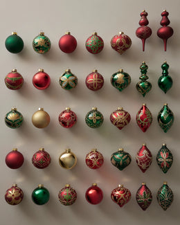 Collection de boules de Noël Trésor royal