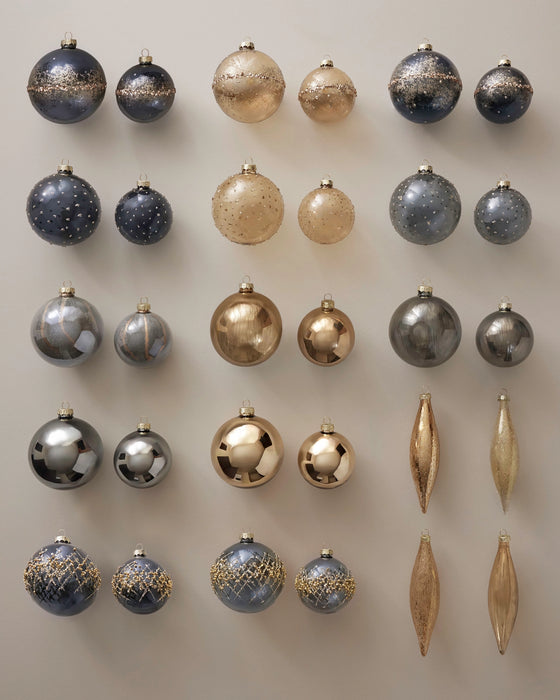 Boules en verre Magie céleste de Balsam Hill, lot de 30