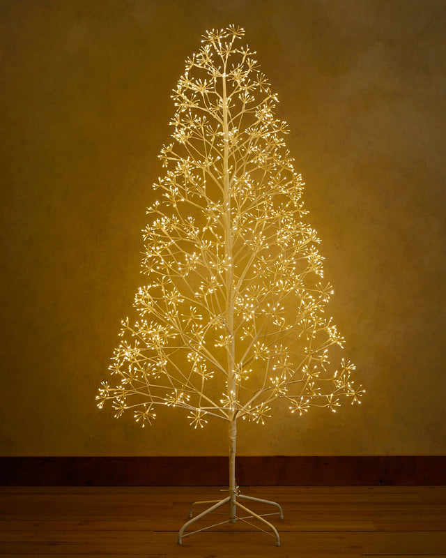 Balsam Hill Sapin lumineux d'extérieur Féérie rayonnante, blanc de 180 cm