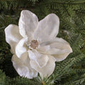 Décorations de Noël sur tige Bouquet de magnolias