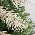 Décorations de Noël sur tige en plumes et perles