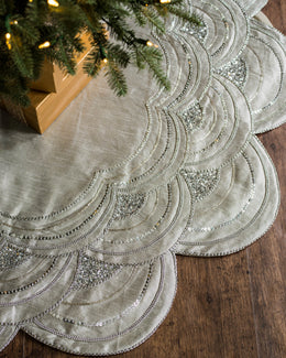 Jupes de sapin de Noël en perles Élisabeth