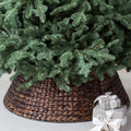 Cache-pieds de sapin de Noël en osier