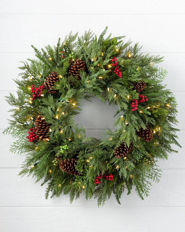 Couronne sapin d'extérieur