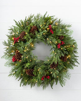 Couronne sapin d'extérieur