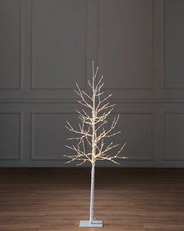 Bouleaux lumineux de Noël avec LED
