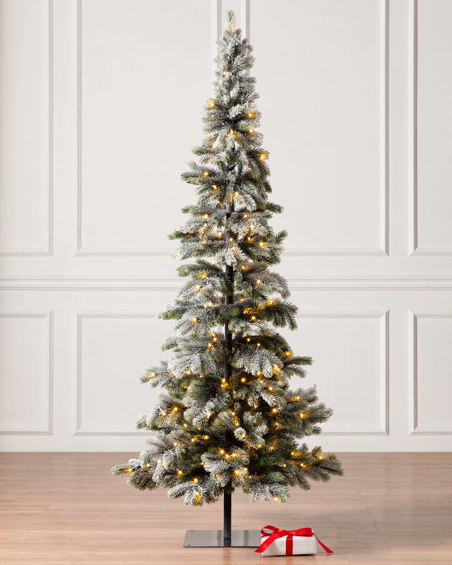 Balsam Hill Sapin de Noël artificiel givré effet pin avec LED