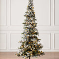 Sapin givré effet pin avec LED