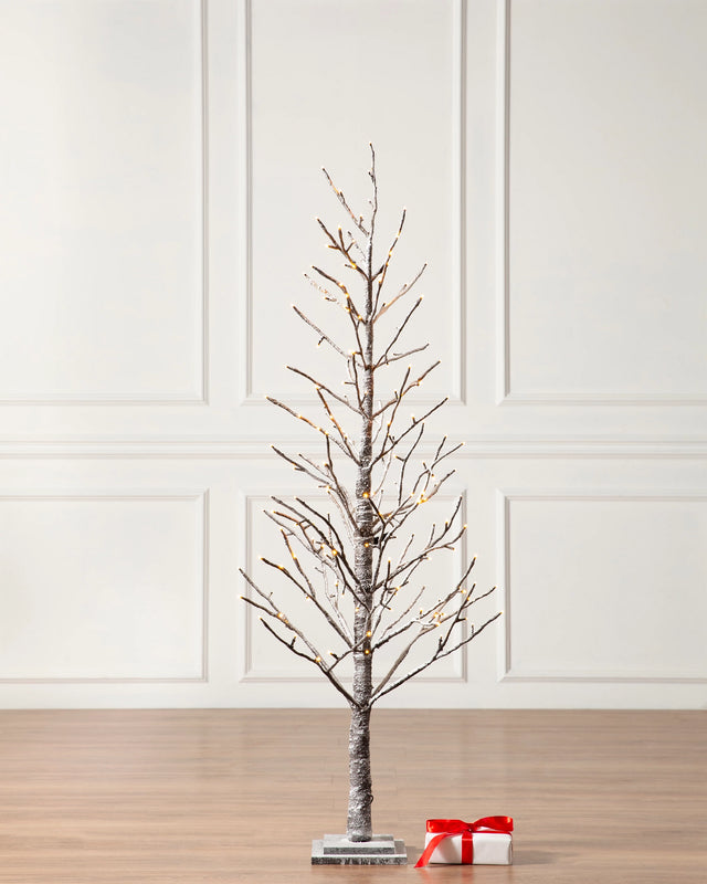 Balsam Hill Sapin artificiel enneigé lumineux avec LED